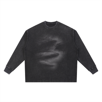 Mineral Wash Waffle Oversized T-Shirt